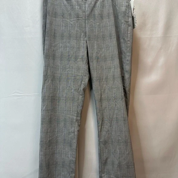 JENNA ROSE Gray plaid pants NWT Size M - Picture 2 of 10